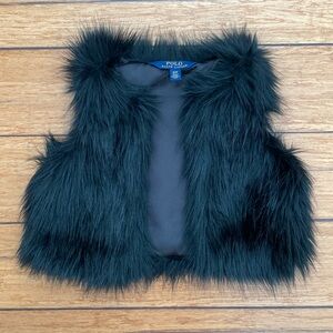 Polo Ralph Lauren faux-fur vest - Girls Size 3T